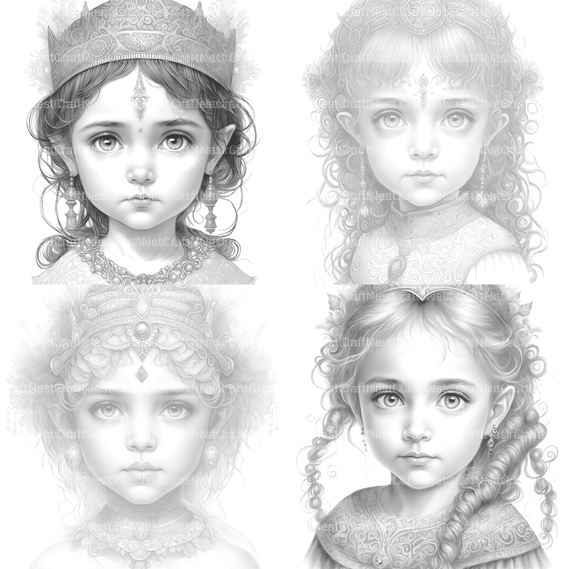 Aztec Girl Coloring Book - CraftNest - Digital Crafting and Art