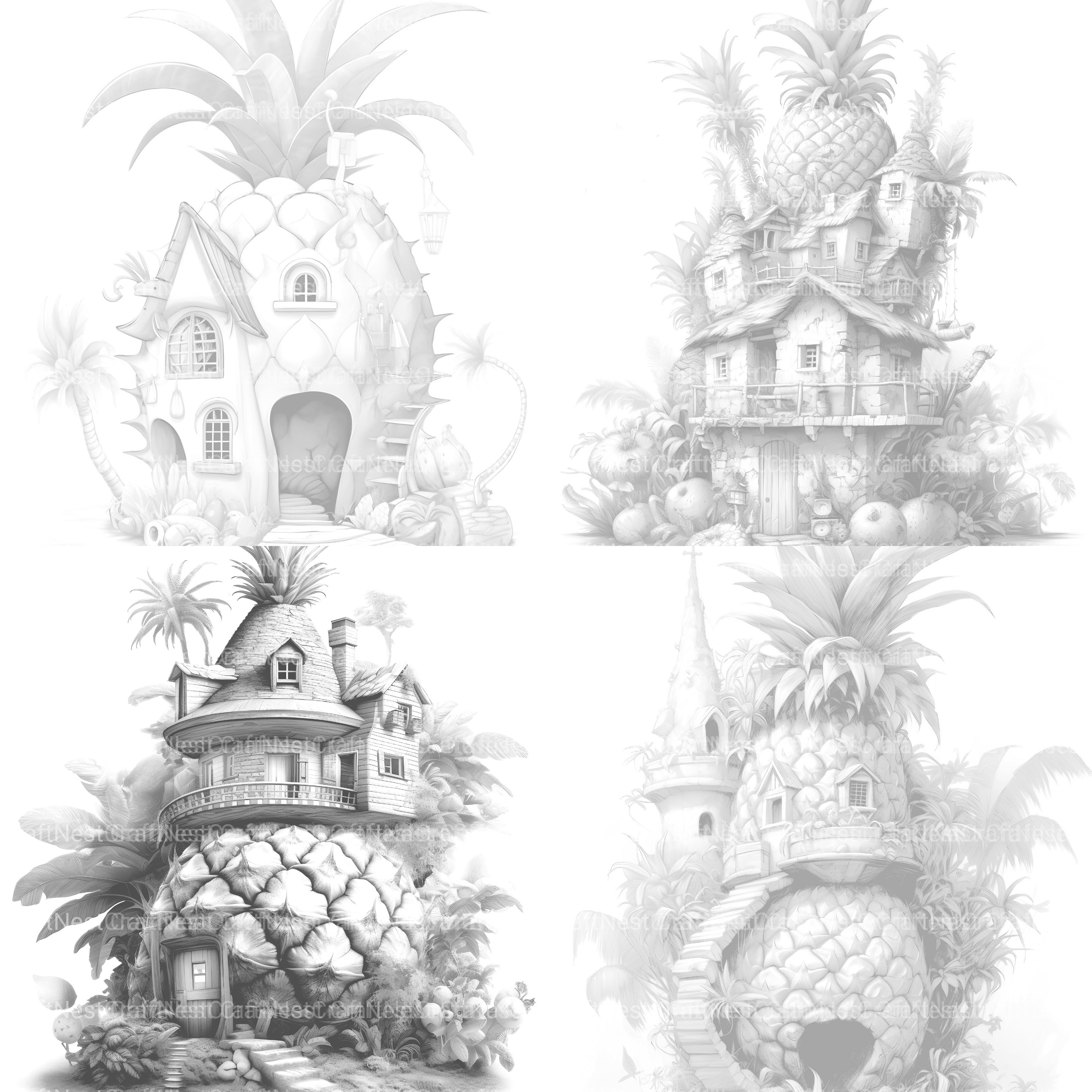 Fairy House Coloring Book - CraftNest - Digital Crafting and Art