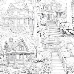 Autumn House Coloring Book - CraftNest - Digital Crafting and Art