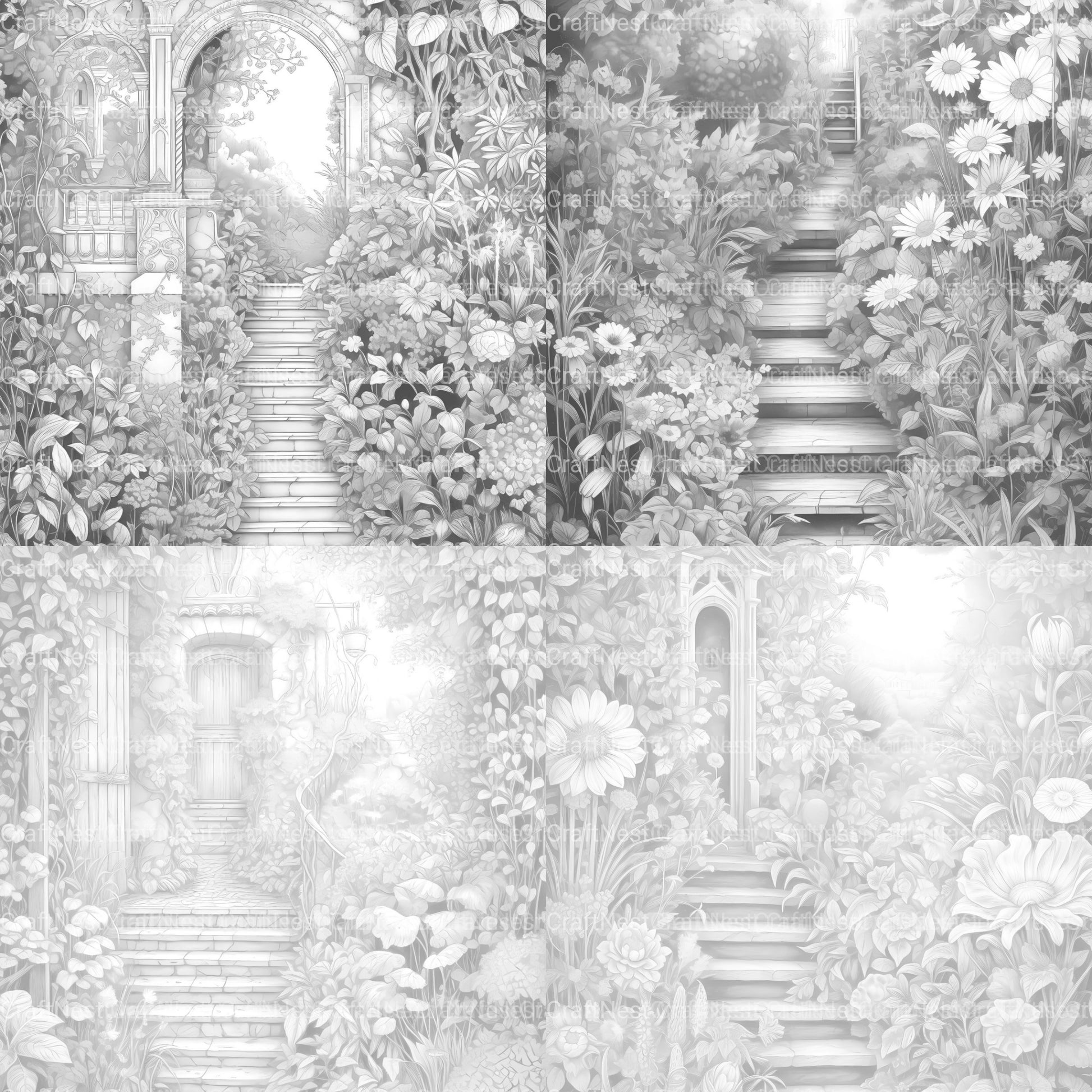 Secret Garden Coloring Book - CraftNest - Digital Crafting and Art