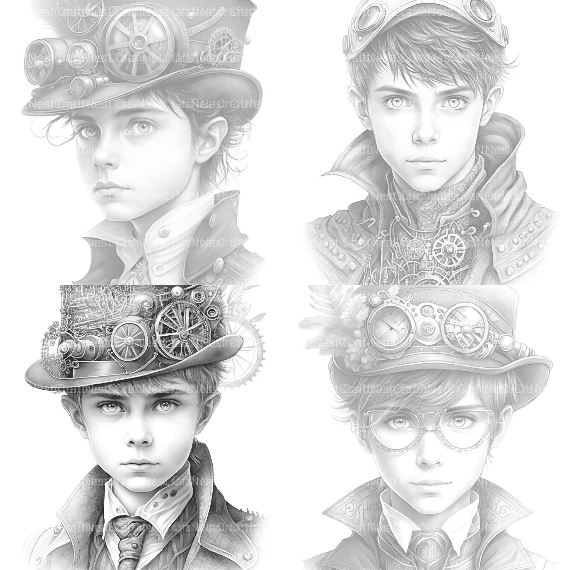 Young Woman Coloring Book - CraftNest - Digital Crafting and Art