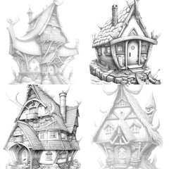 Viking Tiny House Coloring Book - CraftNest - Digital Crafting and Art