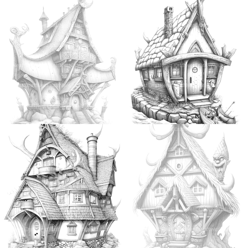 Viking Tiny House Coloring Book - CraftNest - Digital Crafting and Art