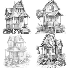 Beach House Coloring Book - CraftNest - Digital Crafting and Art