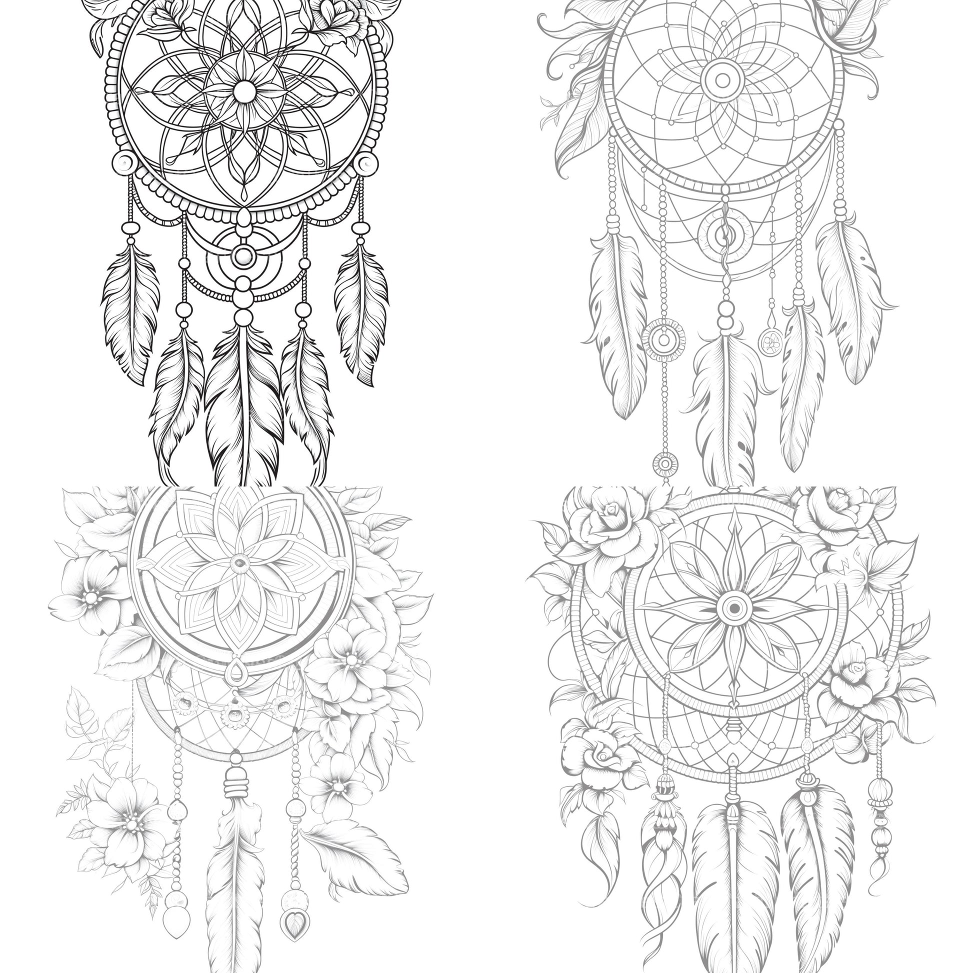 Dreamcatcher Coloring Book - CraftNest - Digital Crafting and Art