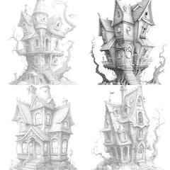 Haunted House Coloring Book - CraftNest - Digital Crafting and Art