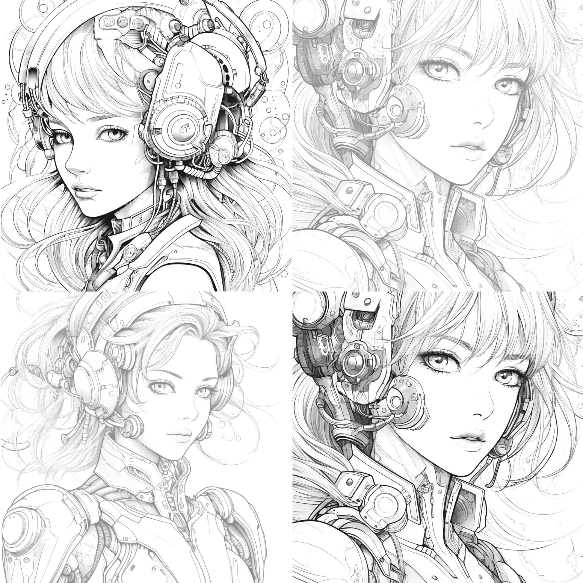 Druid Girl Coloring Book - CraftNest - Digital Crafting and Art