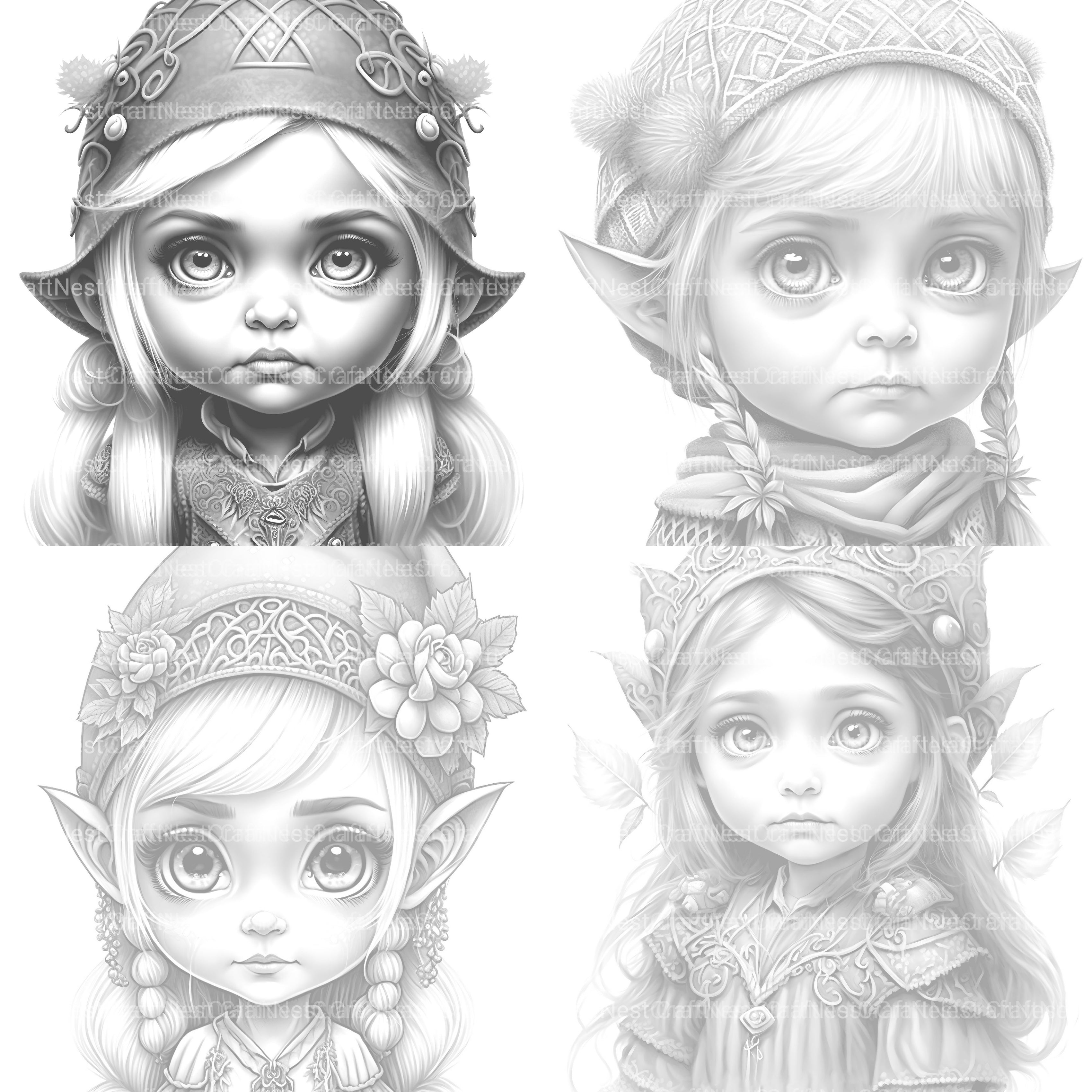 Gothic Girl Coloring Book - CraftNest - Digital Crafting and Art