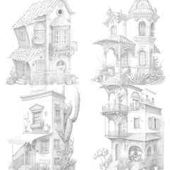 Chile Tiny House Coloring Book 1 - CraftNest - Digital Crafting and Art