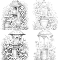 Wishing Well Coloring Book - CraftNest - Digital Crafting and Art