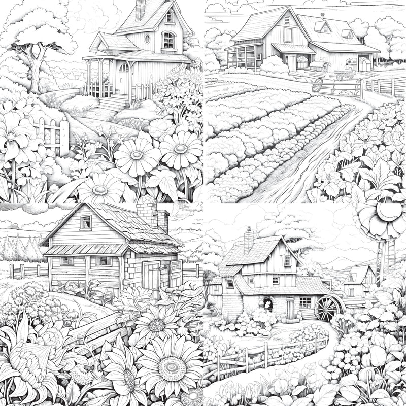 Farmers Garden Coloring Book 2 - CraftNest - Digital Crafting and Art