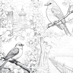 Springtime Garden Coloring Book - CraftNest - Digital Crafting and Art