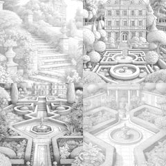 Formal Garden Coloring Book - CraftNest - Digital Crafting and Art
