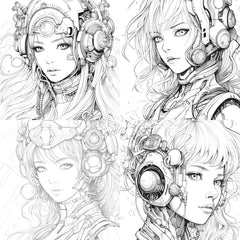 Druid Girl Coloring Book - CraftNest - Digital Crafting and Art