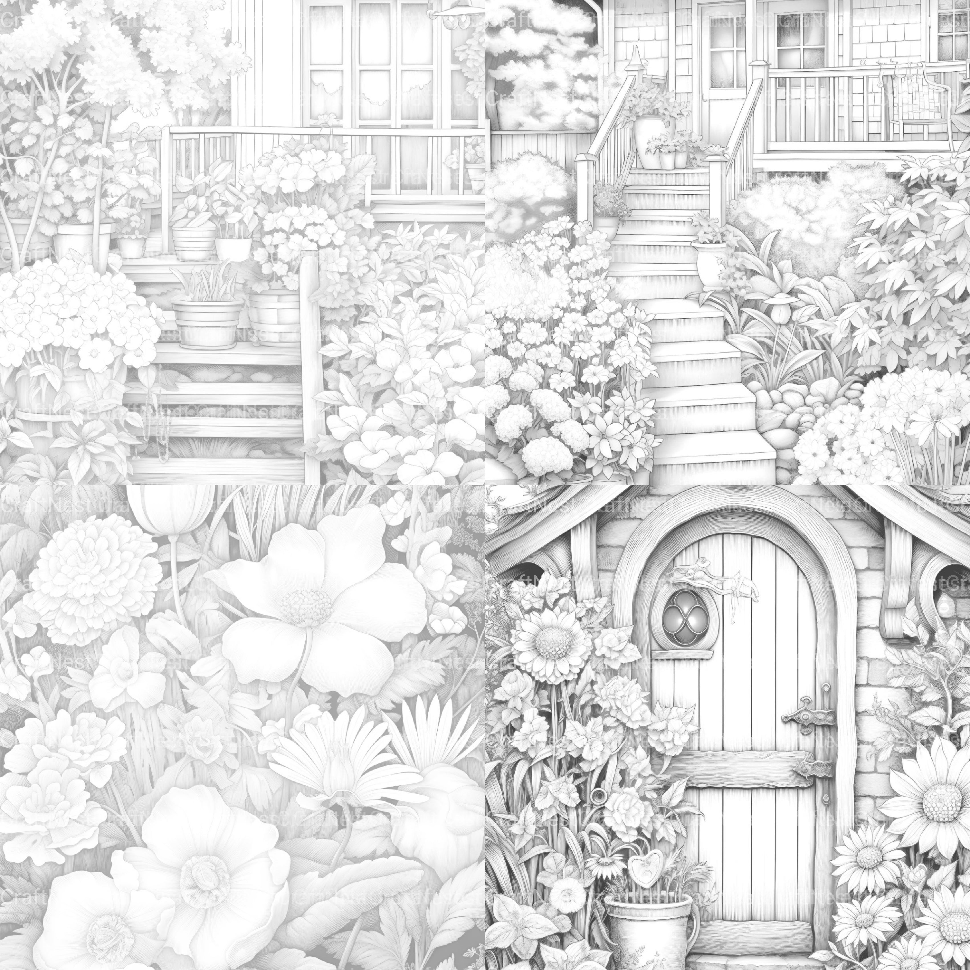 Spring Garden Coloring Book - CraftNest - Digital Crafting and Art