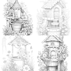 Wishing Well Coloring Book - CraftNest - Digital Crafting and Art