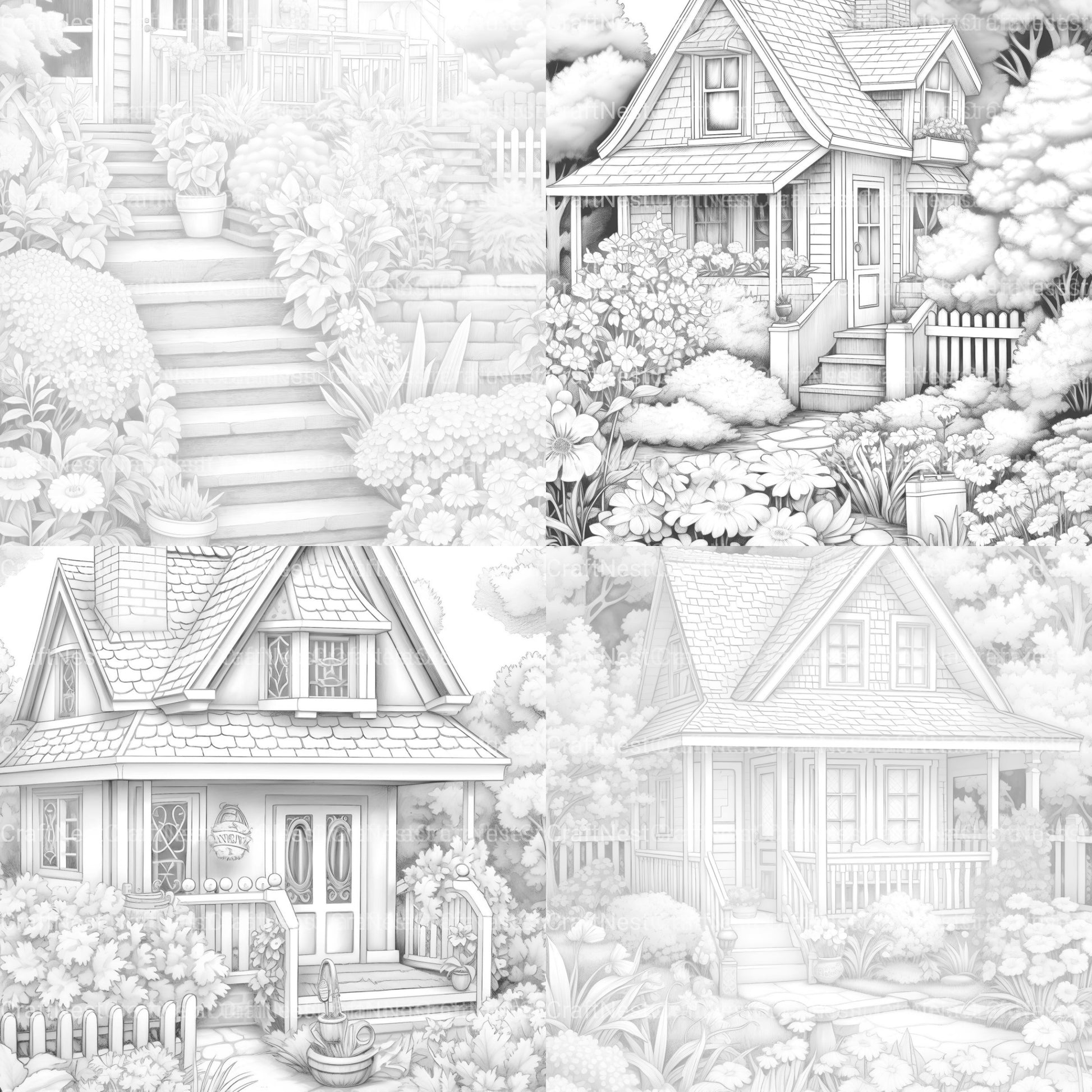 Spring Garden Coloring Book - CraftNest - Digital Crafting and Art