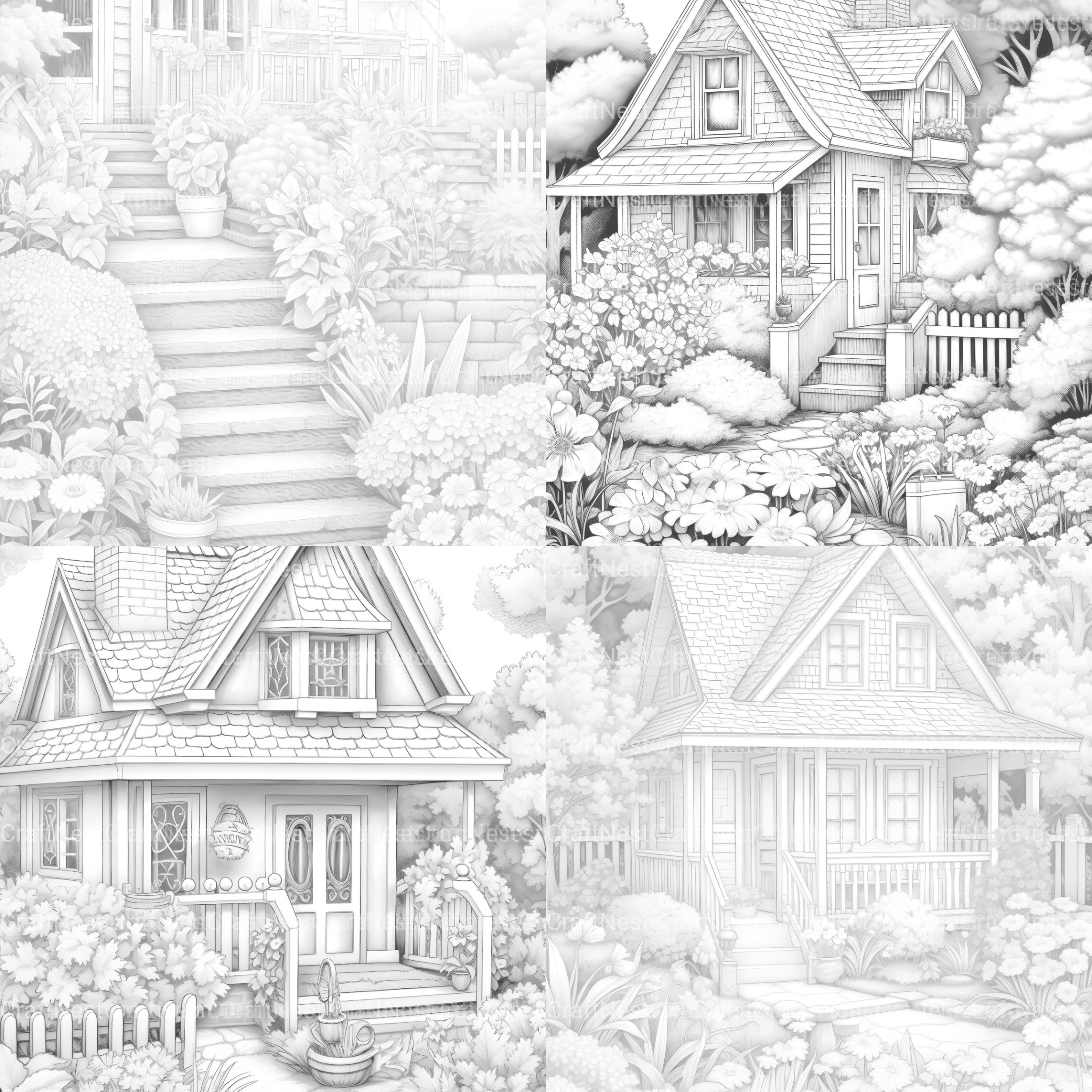 Spring Garden Coloring Book - CraftNest - Digital Crafting and Art