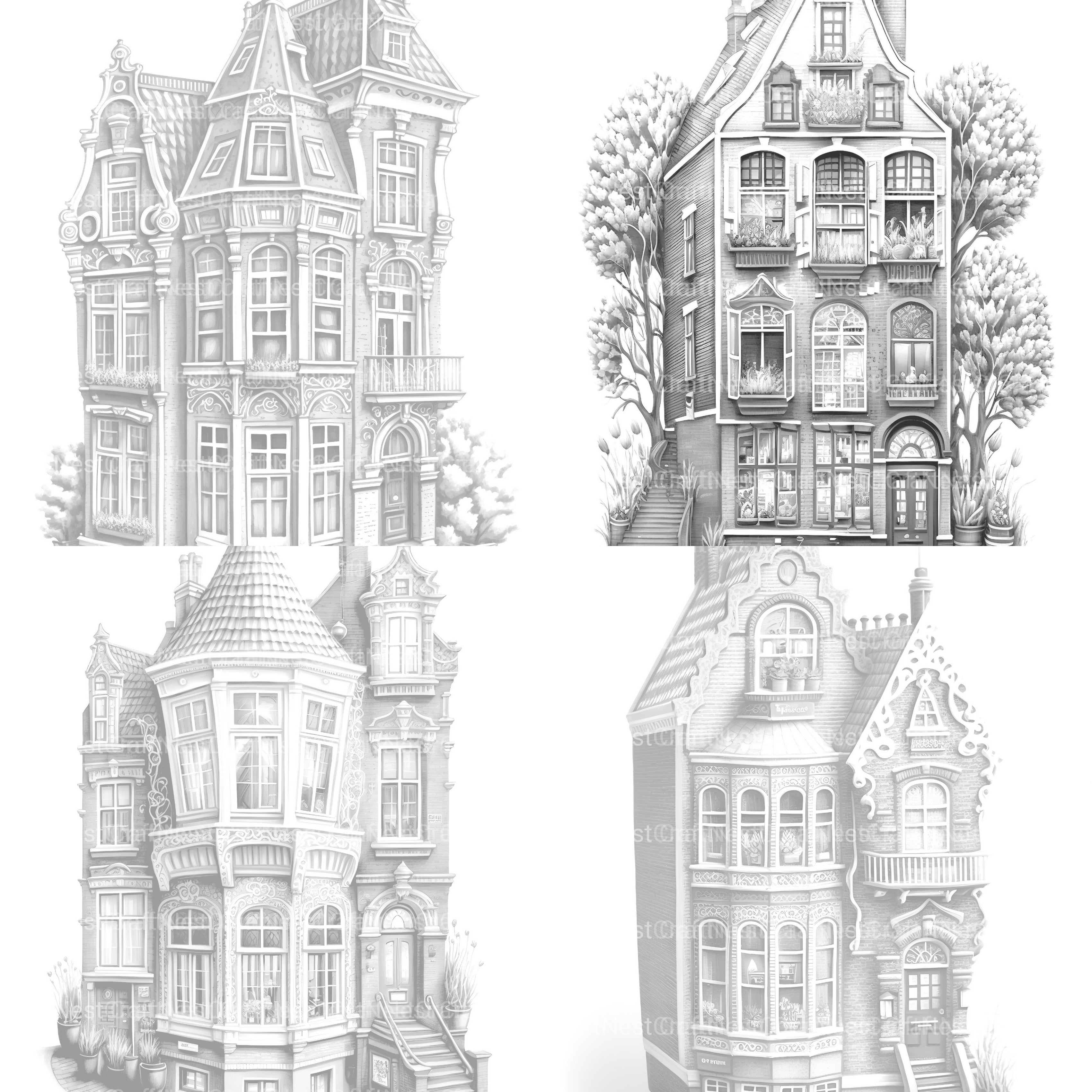 Brazilian Tiny House Coloring Book