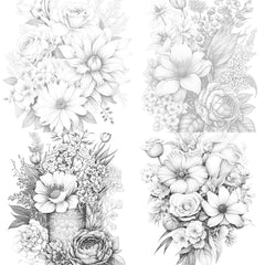 Flower Coloring Book - CraftNest - Digital Crafting and Art