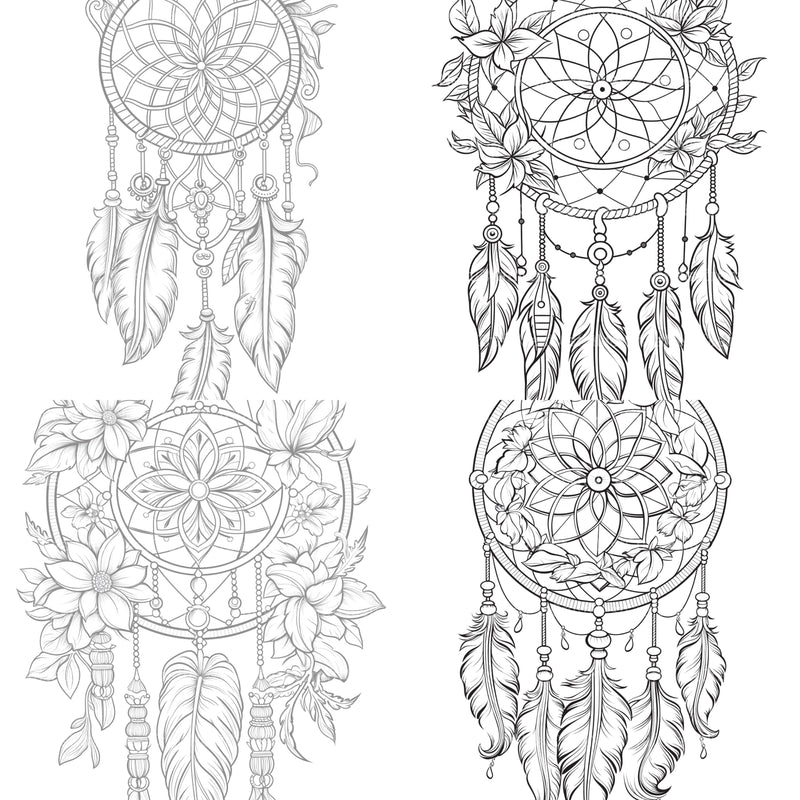Dreamcatcher Coloring Book - CraftNest - Digital Crafting and Art