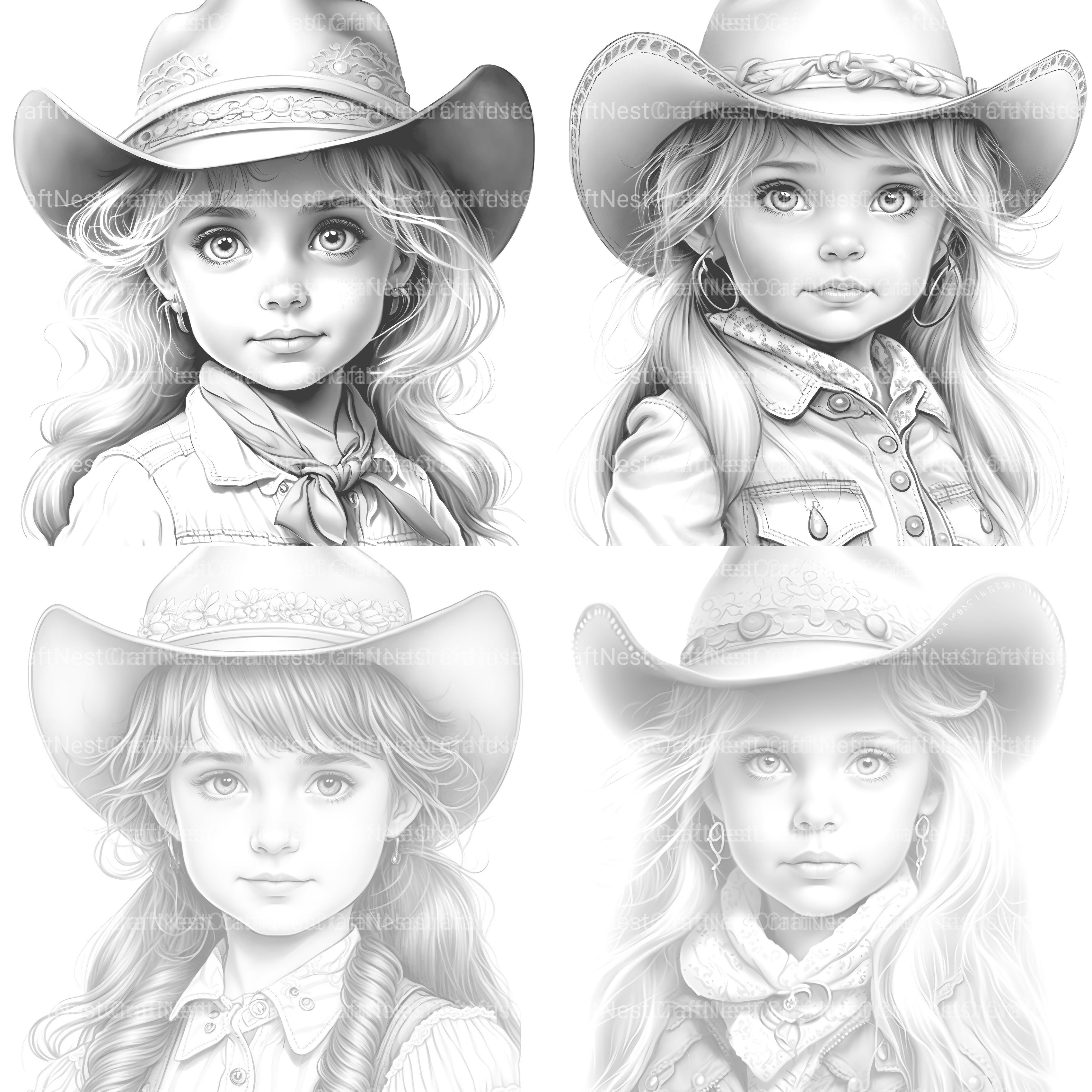 Flower Girl Coloring Book 2 - CraftNest - Digital Crafting and Art