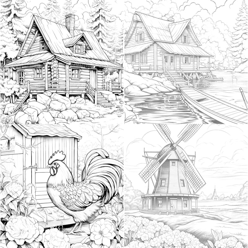 Country Life Coloring Book - CraftNest - Digital Crafting and Art