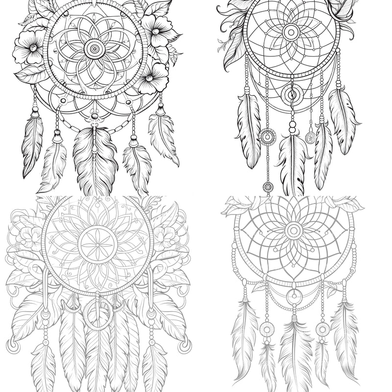Dreamcatcher Coloring Book - CraftNest - Digital Crafting and Art