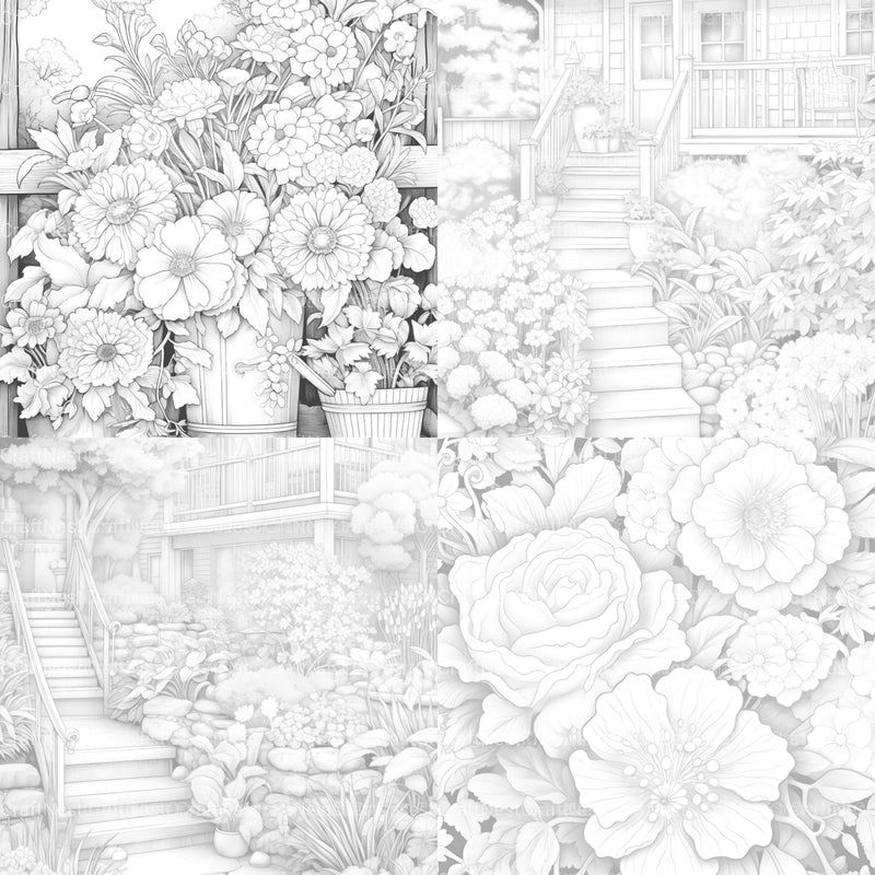 Spring Garden Coloring Book - CraftNest - Digital Crafting and Art