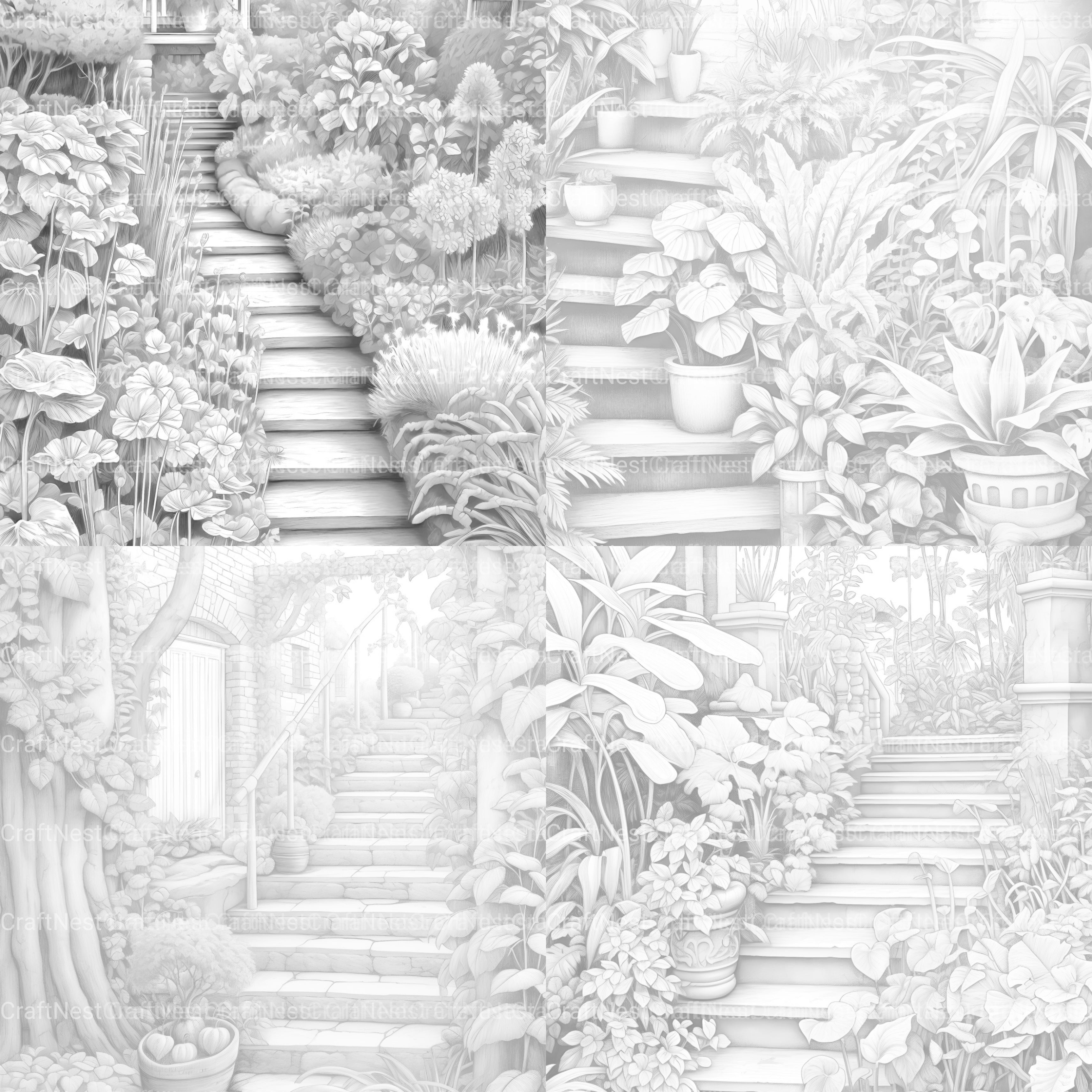 Herb Garden Coloring Book - CraftNest - Digital Crafting and Art