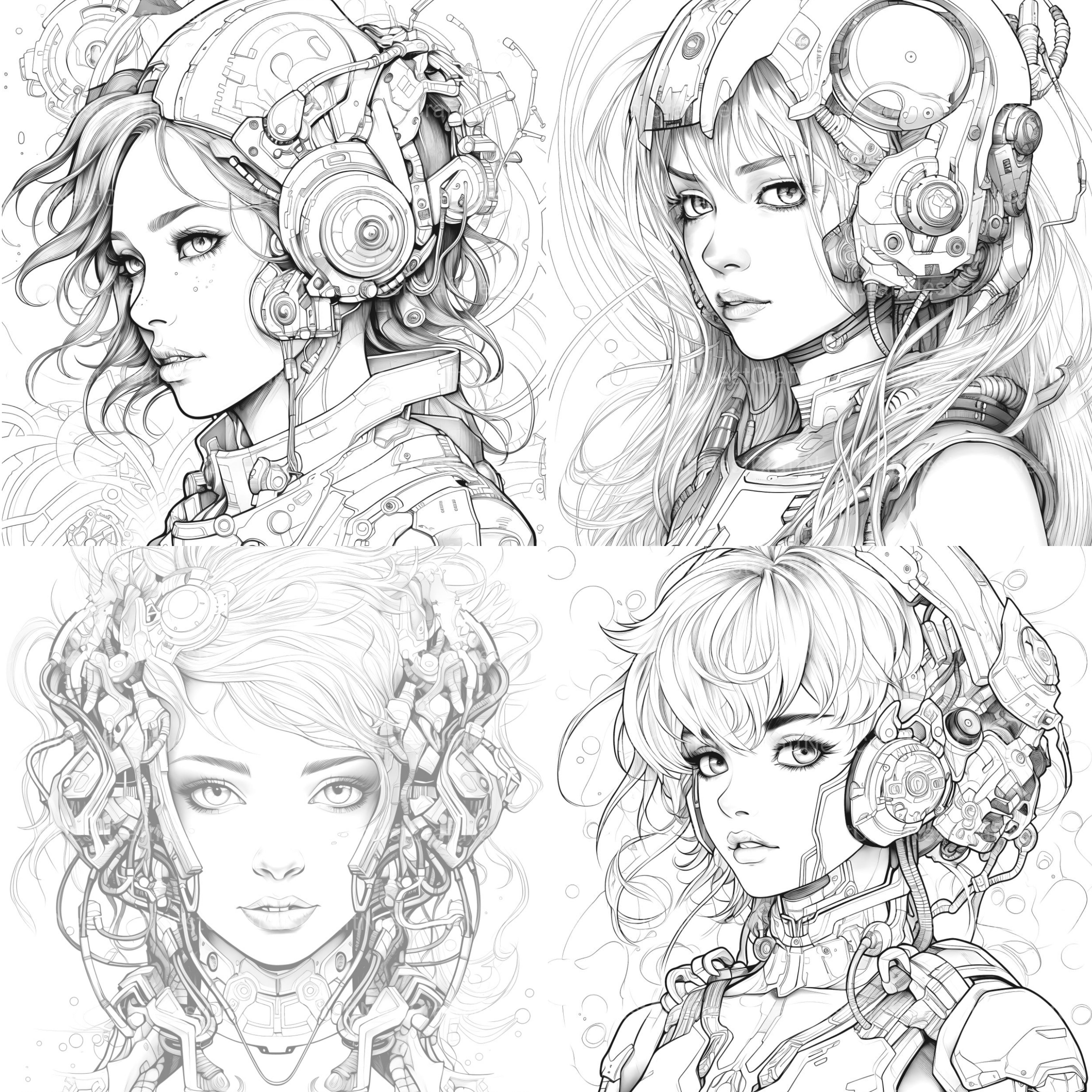 Druid Girl Coloring Book - CraftNest - Digital Crafting and Art