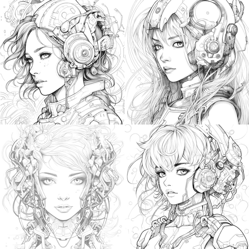 Druid Girl Coloring Book - CraftNest - Digital Crafting and Art