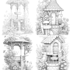 Wishing Well Coloring Book - CraftNest - Digital Crafting and Art