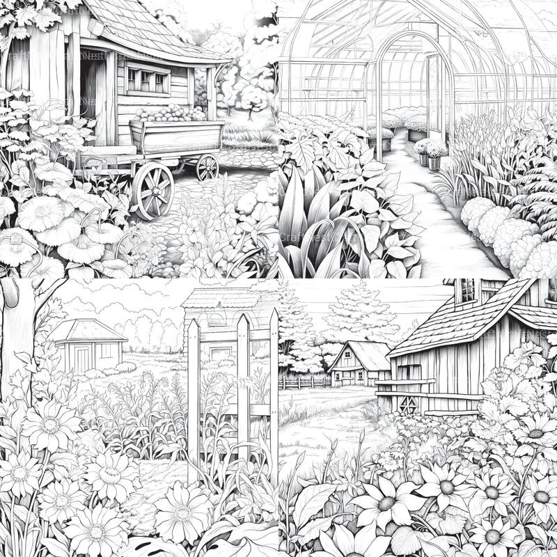 Farmers Garden Coloring Book 2 - CraftNest - Digital Crafting and Art