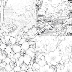 Springtime Garden Coloring Book - CraftNest - Digital Crafting and Art