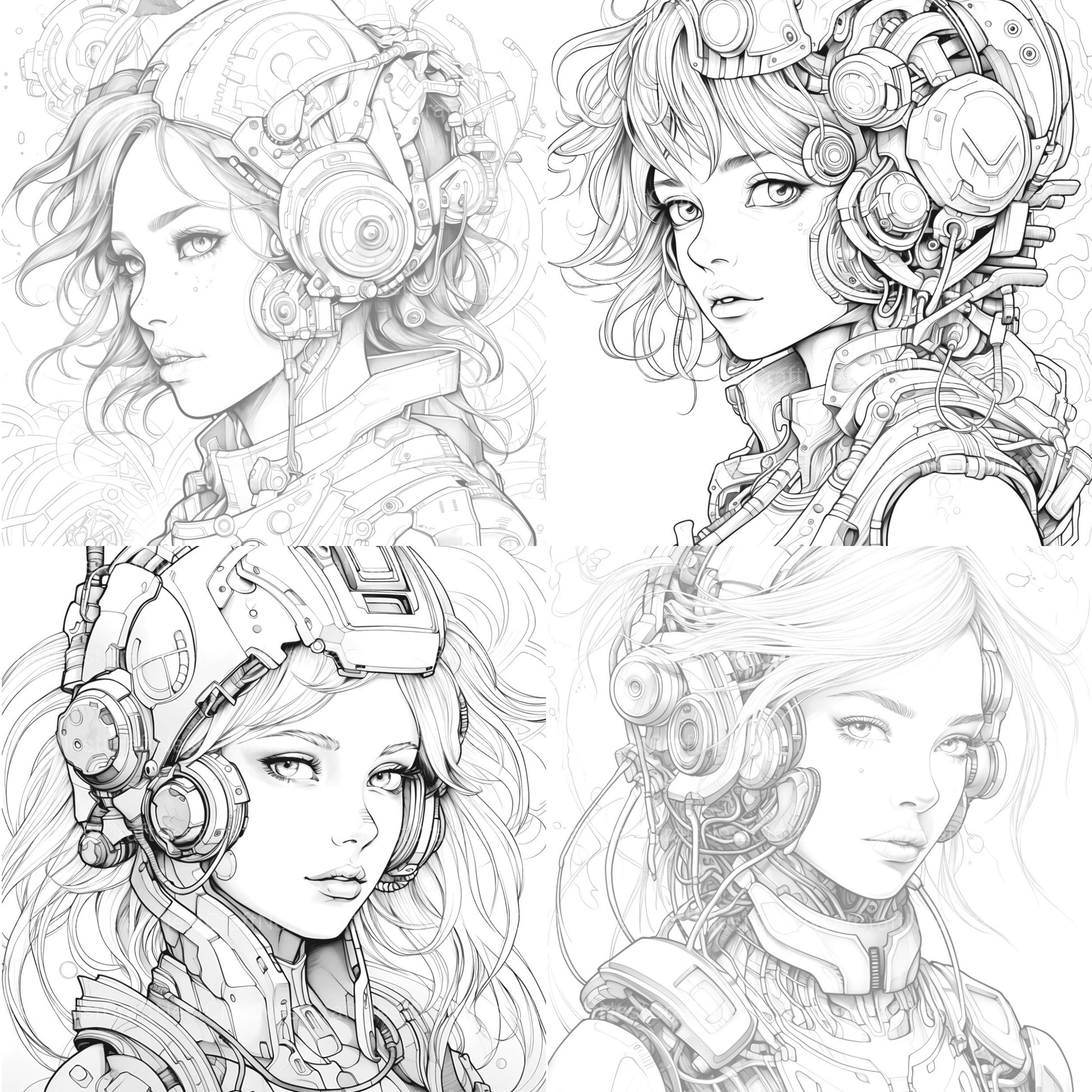 Druid Girl Coloring Book - CraftNest - Digital Crafting and Art