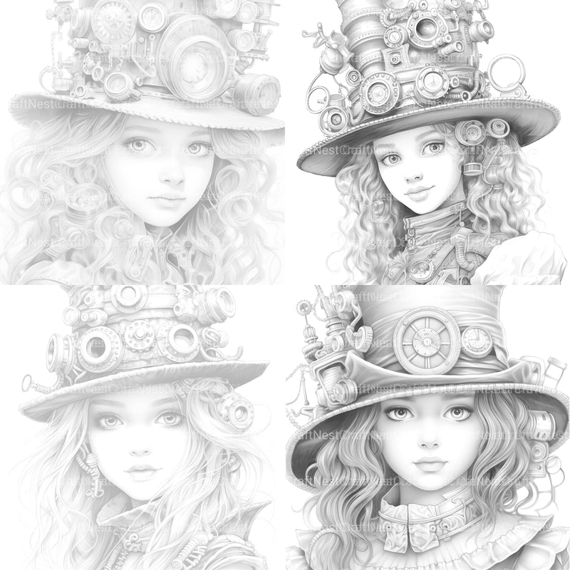 Victorian Girl Coloring Book - CraftNest - Digital Crafting and Art