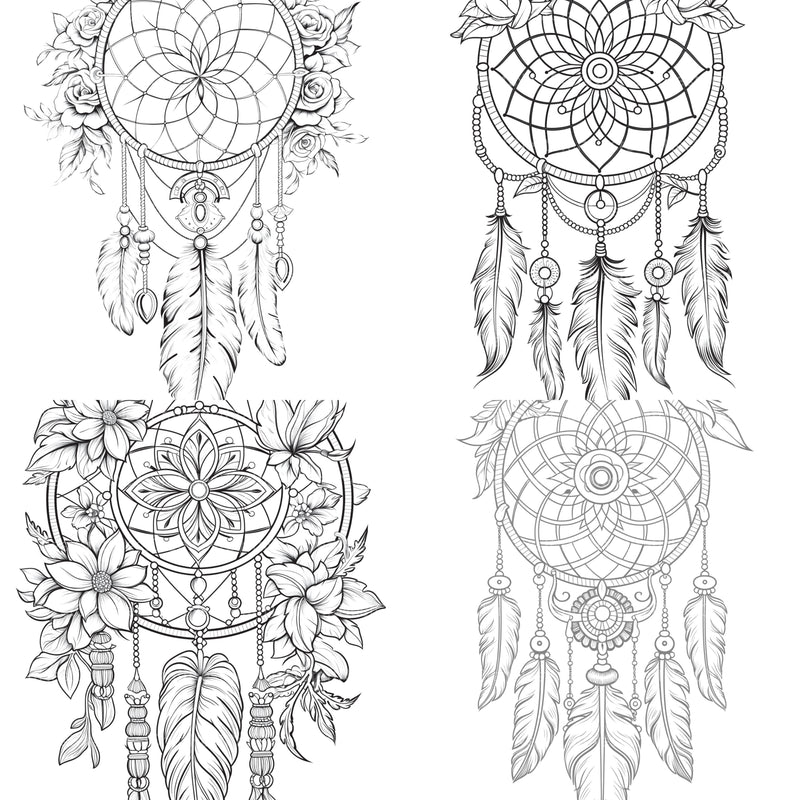 Dreamcatcher Coloring Book - CraftNest - Digital Crafting and Art