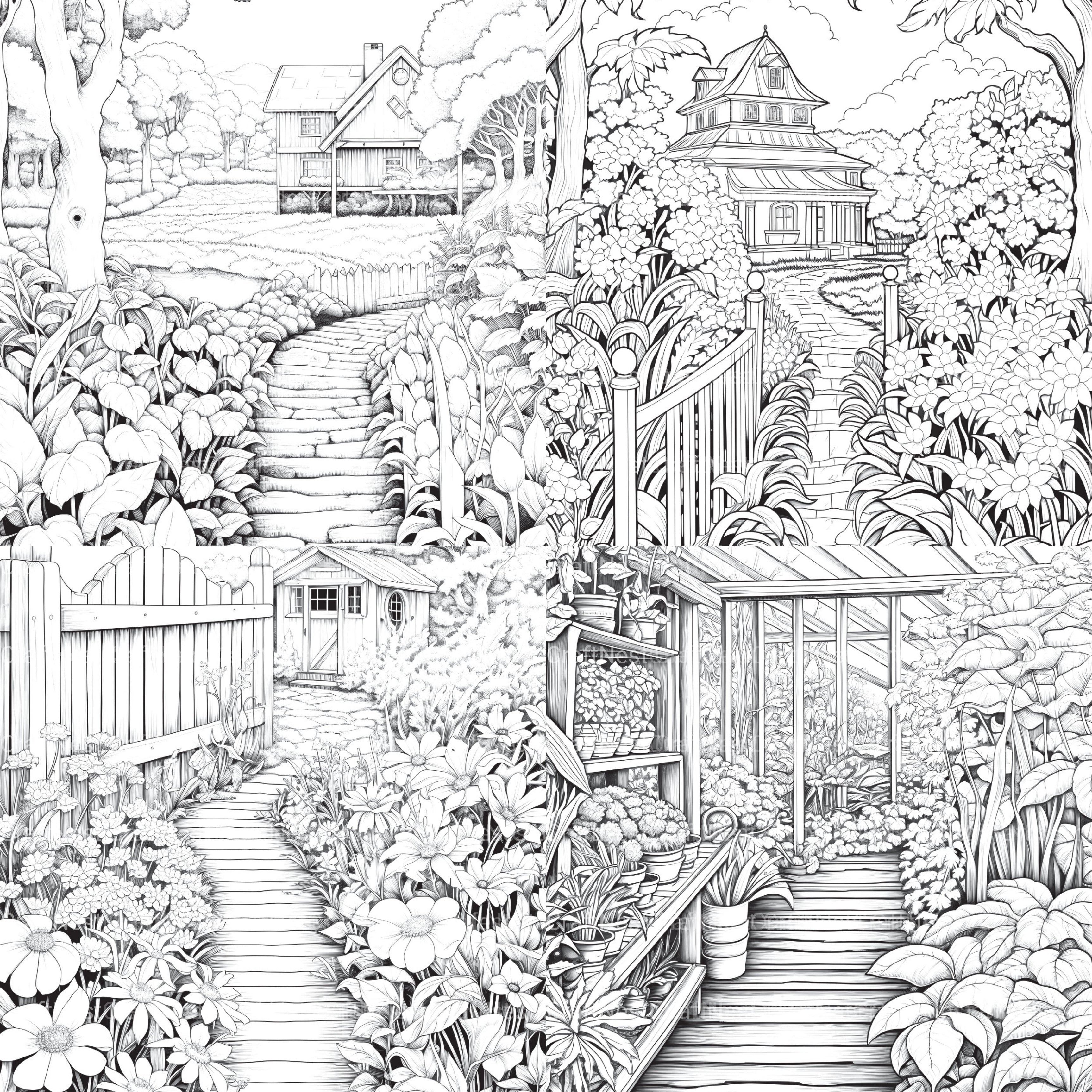 Farmers Garden Coloring Book 2 - CraftNest - Digital Crafting and Art
