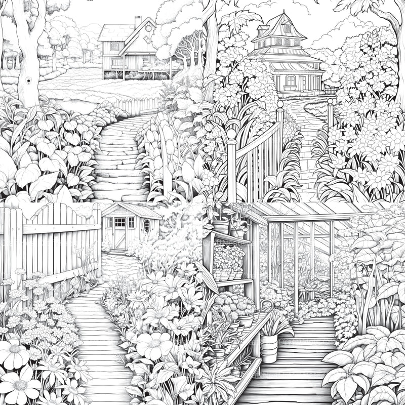Farmers Garden Coloring Book 2 - CraftNest - Digital Crafting and Art