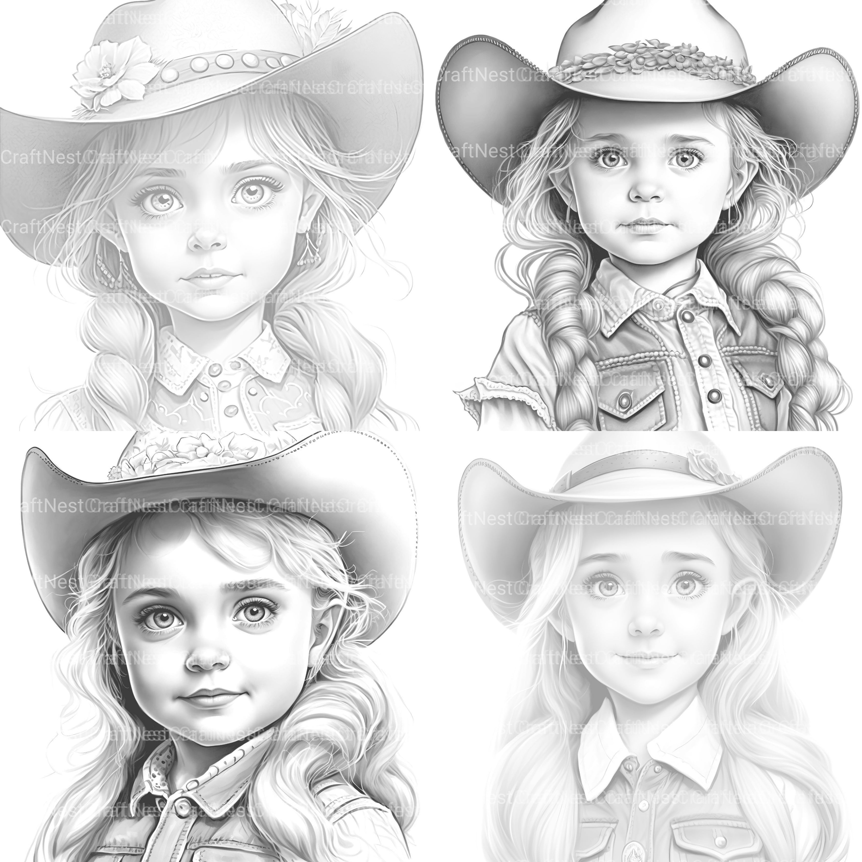 Flower Girl Coloring Book 2 - CraftNest - Digital Crafting and Art