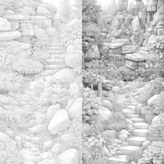 Rock Garden Coloring Book - CraftNest - Digital Crafting and Art