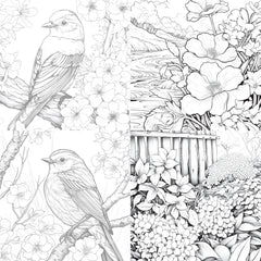 Springtime Garden Coloring Book - CraftNest - Digital Crafting and Art