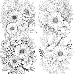 Flower Coloring Book 2 - CraftNest - Digital Crafting and Art