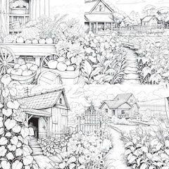 Farmers Garden Coloring Book 2 - CraftNest - Digital Crafting and Art