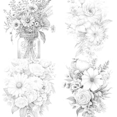 Flower Coloring Book 3 - CraftNest - Digital Crafting and Art