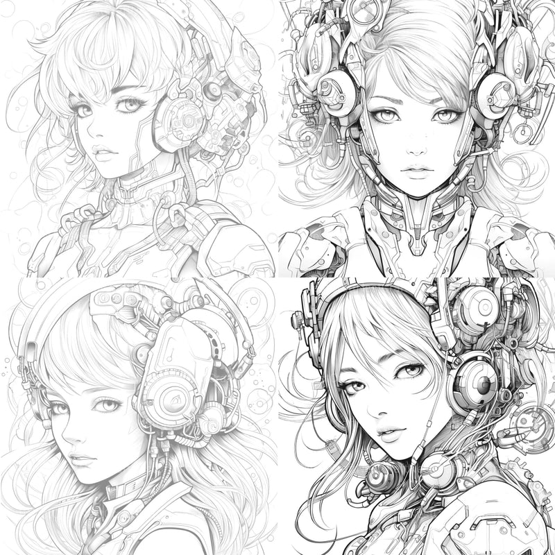 Druid Girl Coloring Book - CraftNest - Digital Crafting and Art