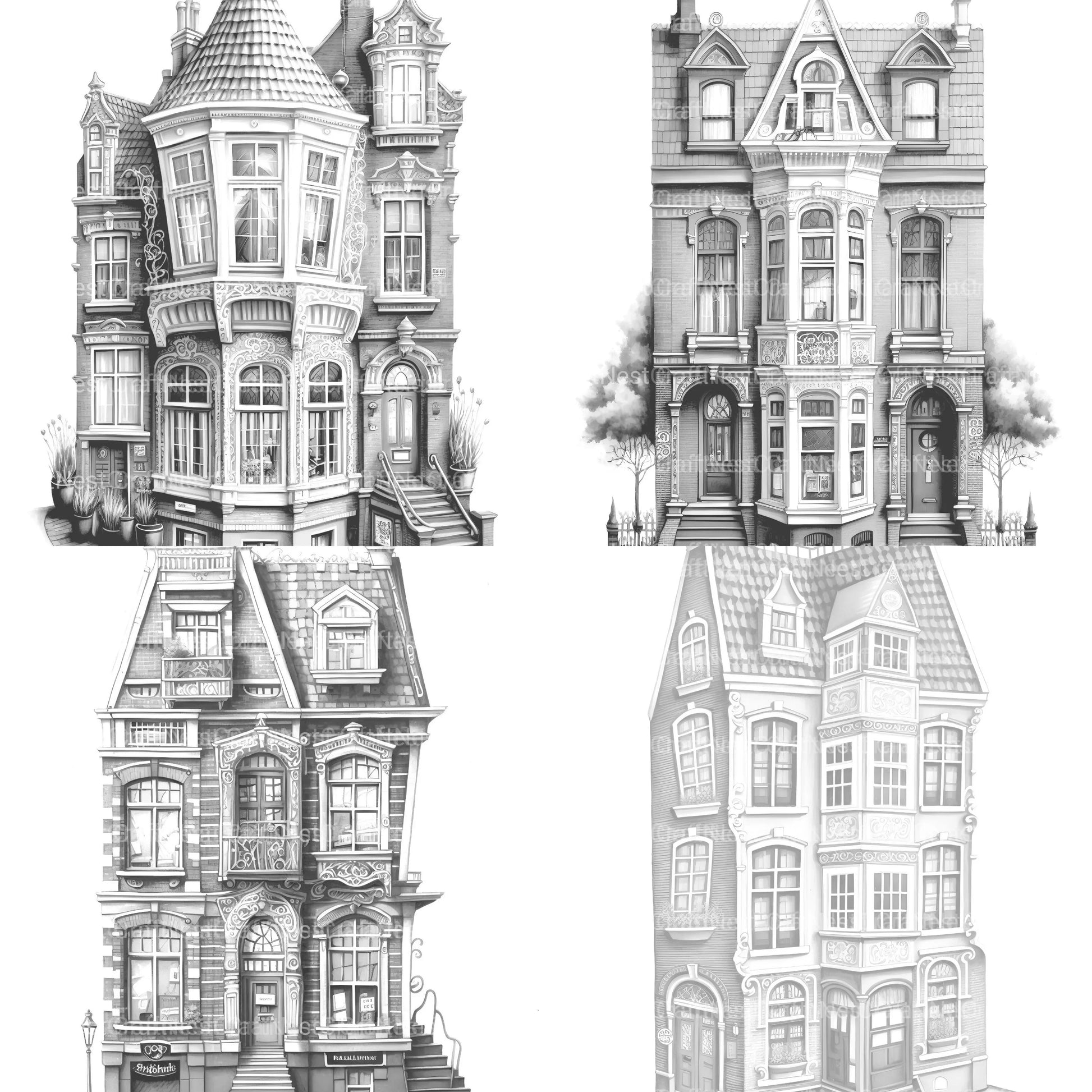 Brazilian Tiny House Coloring Book - CraftNest - Digital Crafting and Art