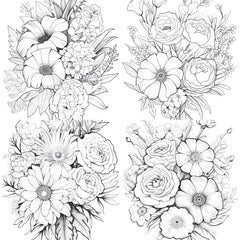 Flower Coloring Book 2 - CraftNest - Digital Crafting and Art