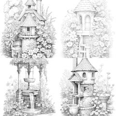 Wishing Well Coloring Book - CraftNest - Digital Crafting and Art